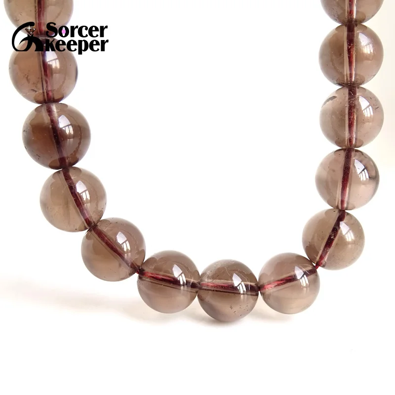 10 мм кварцевый кристалл круглый натуральный камень свободные Бусины Strand 15 &quotдля