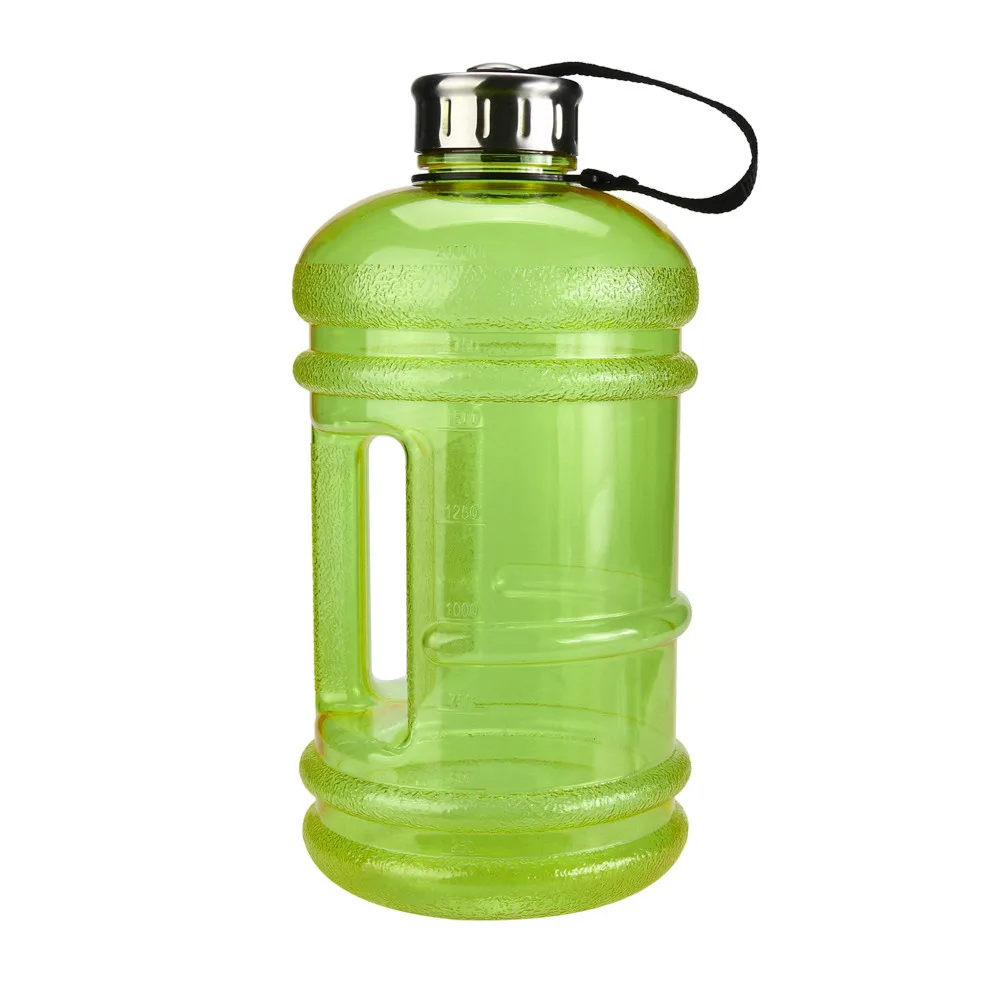 2.2L Спорт Путешествия Спорт на открытом воздухе водосборник большой BPA бесплатно для занятий спортом, тренажерного зала бутылки для напитков крышка чайник тренировки 40