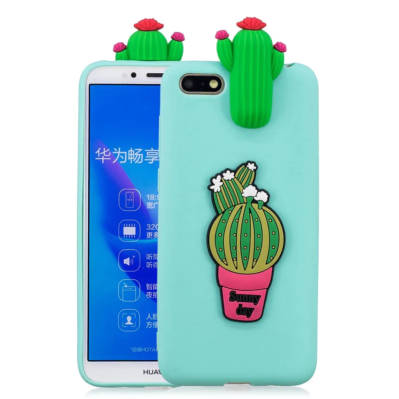 on huawei y5 2018 case 3d case for funda huawei y5 lite 2018 y 5 prime 2018 dra lx5 dua l21 cover soft silicone phone case etui free global shipping