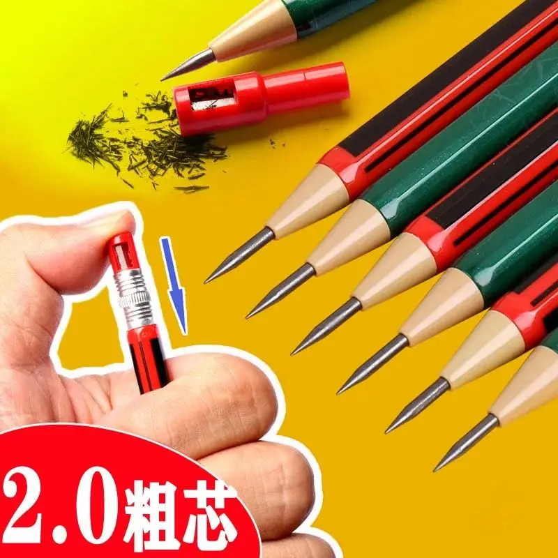 

3pens 2.0 Automatic Pencil 2b Thick Core Is Not Easy To Break Non-toxic Press Refill Wholesale
