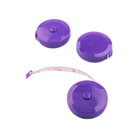 portable plastic round shaped 1 5m 60 inch push button pocket measuring tape