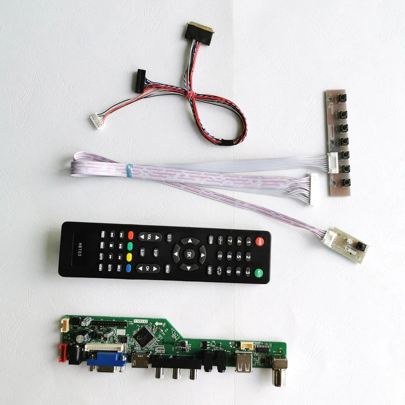 

For LTN156AT22/LTN156AT24 Notebook PC LVDS 40Pin 15.6" 1366*768 Audio USB VGA RF WLED Display Controller Drive Card DIY Kit