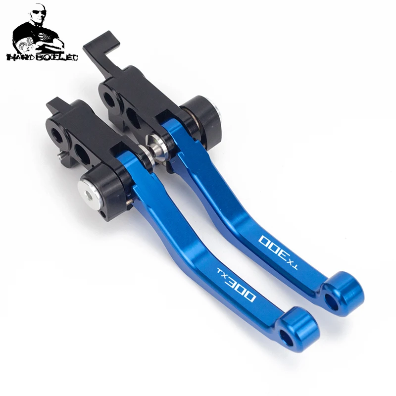 TX300 BLUE Тормозные рычаги сцепления мотоцикла для Husqvarna TX125 TX300 TX 125 300 Байк для Husqvarna TE300I TE 300I - Цвет: TX300 BLUE