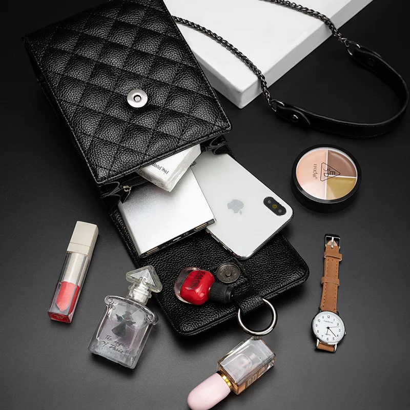 

Fashion Mini Female Chain Bag Women's Mobile Phone Bag Luxury Handbags Women Bags Designer Crossbody Bag Small Ladies Hand Bags