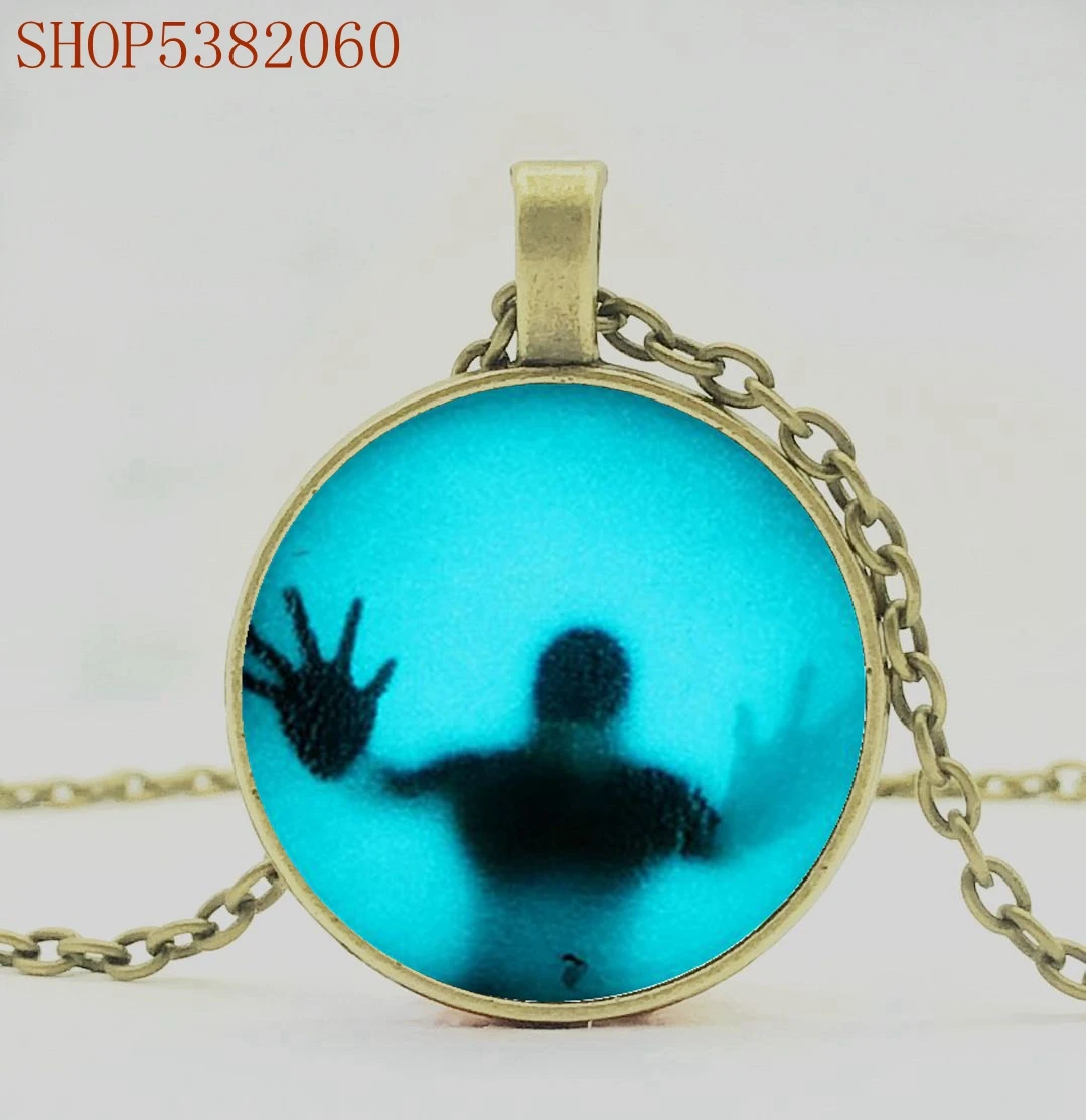 Ожерелье с кулоном ходячие мертвецы модная стеклянная цепочка в американском