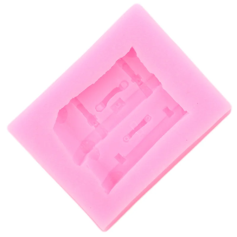 Сахарные чемодан коробка Чемодан силиконовые формы Fondant (сахарная) пресс форма