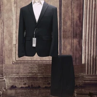 mens suit slim fit business 2piece set royal jacket pants male wedding groom tailored suit blazer traditional cultural wear
