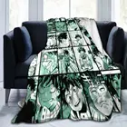 Домашние украшения из аниме для помещений Моя геройская Академия Deku Midoriya Izuku, коллаж, подарочное одеяло, ультра плюшевое Фланелевое Флисовое одеяло