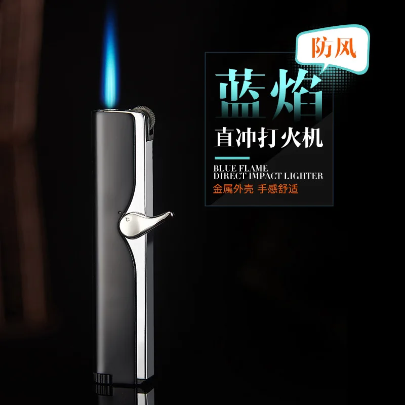 Network hong cayi Gas Cigarette Lighter Douyin Celebrity Style Inflatable Windproof Straight | Дом и сад