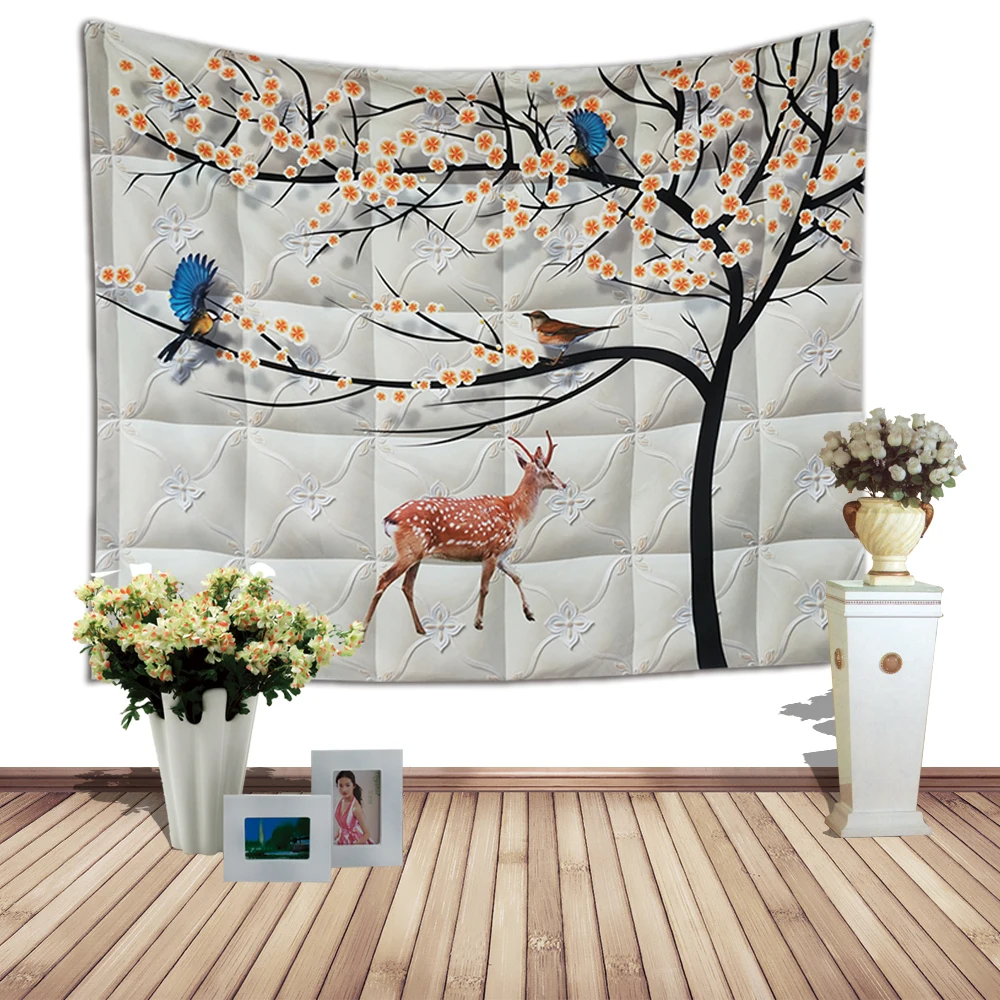 

Большие гобелены из полиэстера, настенные 3D гобелены, высокая цифровая печать, украшение для спальни, гобелен