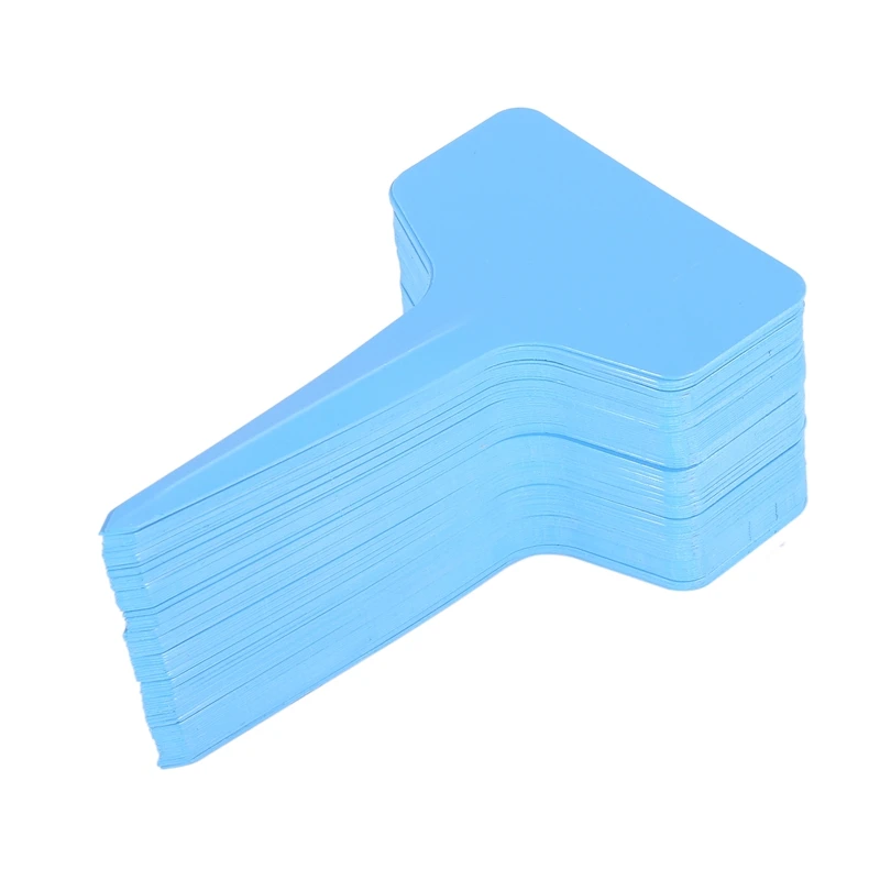 

100pcs 6 x10cm Plastic Plant T-type Tags Markers Nursery Garden Labels Blank