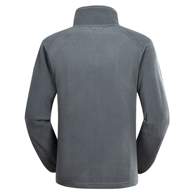 Уличный флисовый мужской кардиган большого размера Теплая Флисовая Куртка для