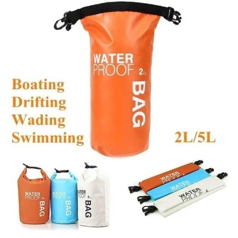 Водонепроницаемая сухая сумка 2л/5л плавающий рюкзак для катания на лодке