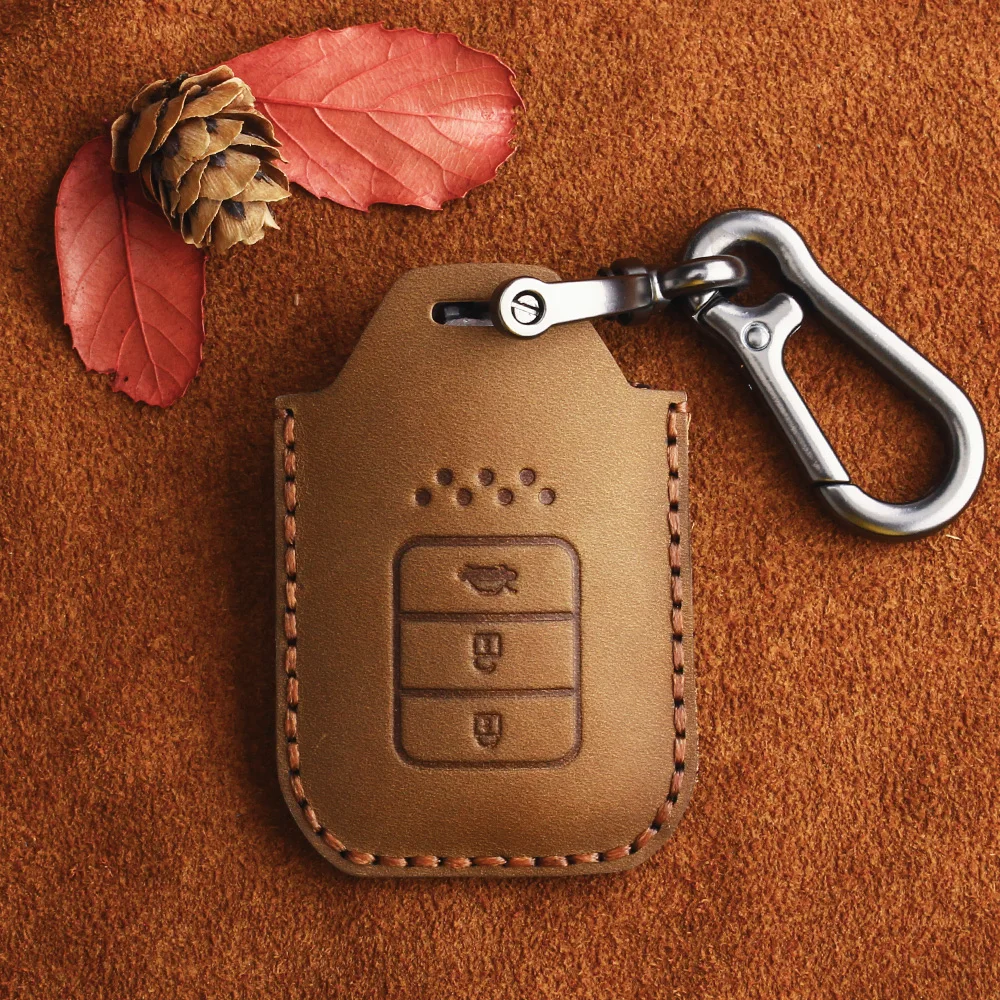 Чехол KEYYOU 3 BT из натуральной кожи с дистанционным управлением для Honda Civic Accord Pilot CRV