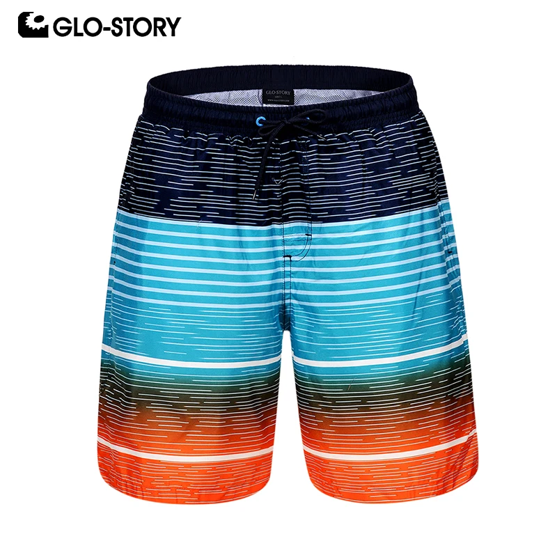 Мужские пляжные шорты полосатые для плавания пляжная одежда брюки мужчин лета 2020
