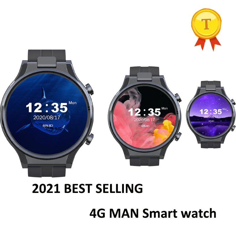 

2021 Best selling 4g man Smart Watch Phone 2.1 inch 13MP Rotatable Camera 480x480 Screen Android Watch support whatsapp download