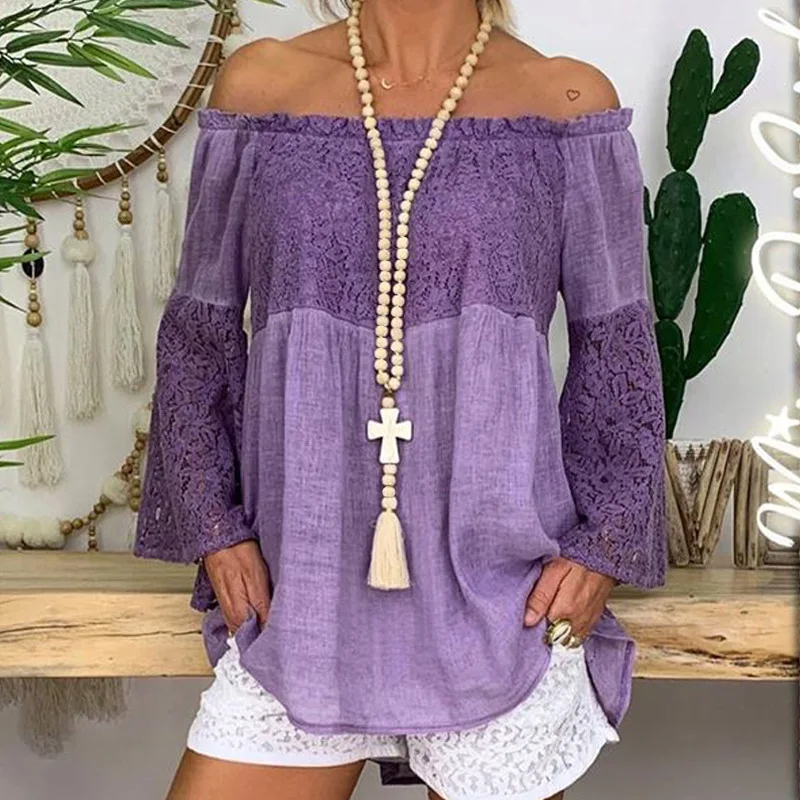 Женское длинное ожерелье в богемном стиле белый бирюзовый крест с деревянными