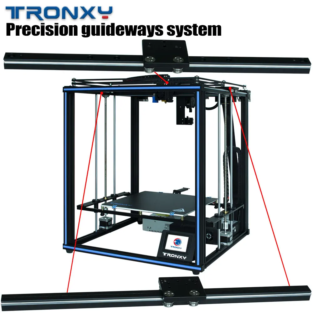 Модернизированный TRONXY 3d принтер X5SA-400/X5SA PRO/X5SA 24 В DIY сенсорный экран автоматический уровень большой размер печати 3d машина ABS нити