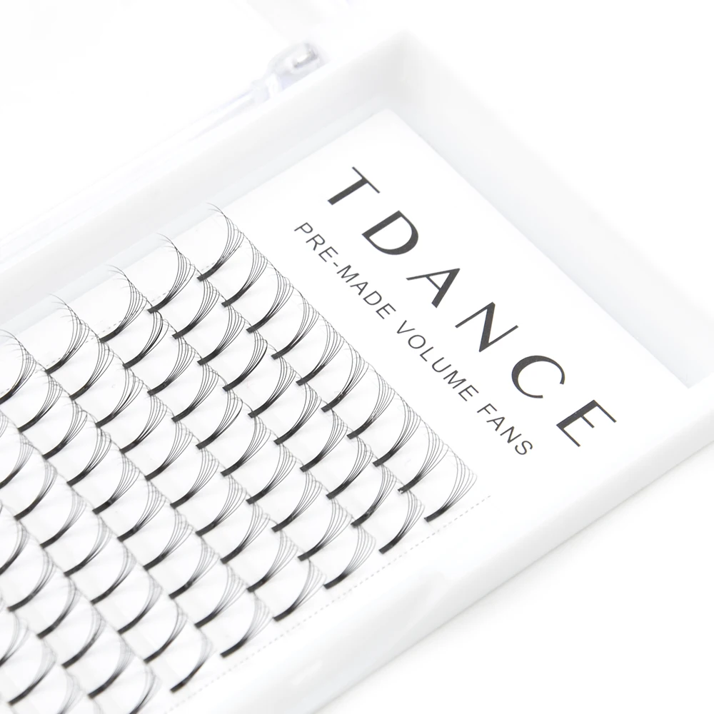 TDANCE длинные Стволовые готовые вентиляторы 3D 4D 5D 6D тепловые скрепленные ресницы