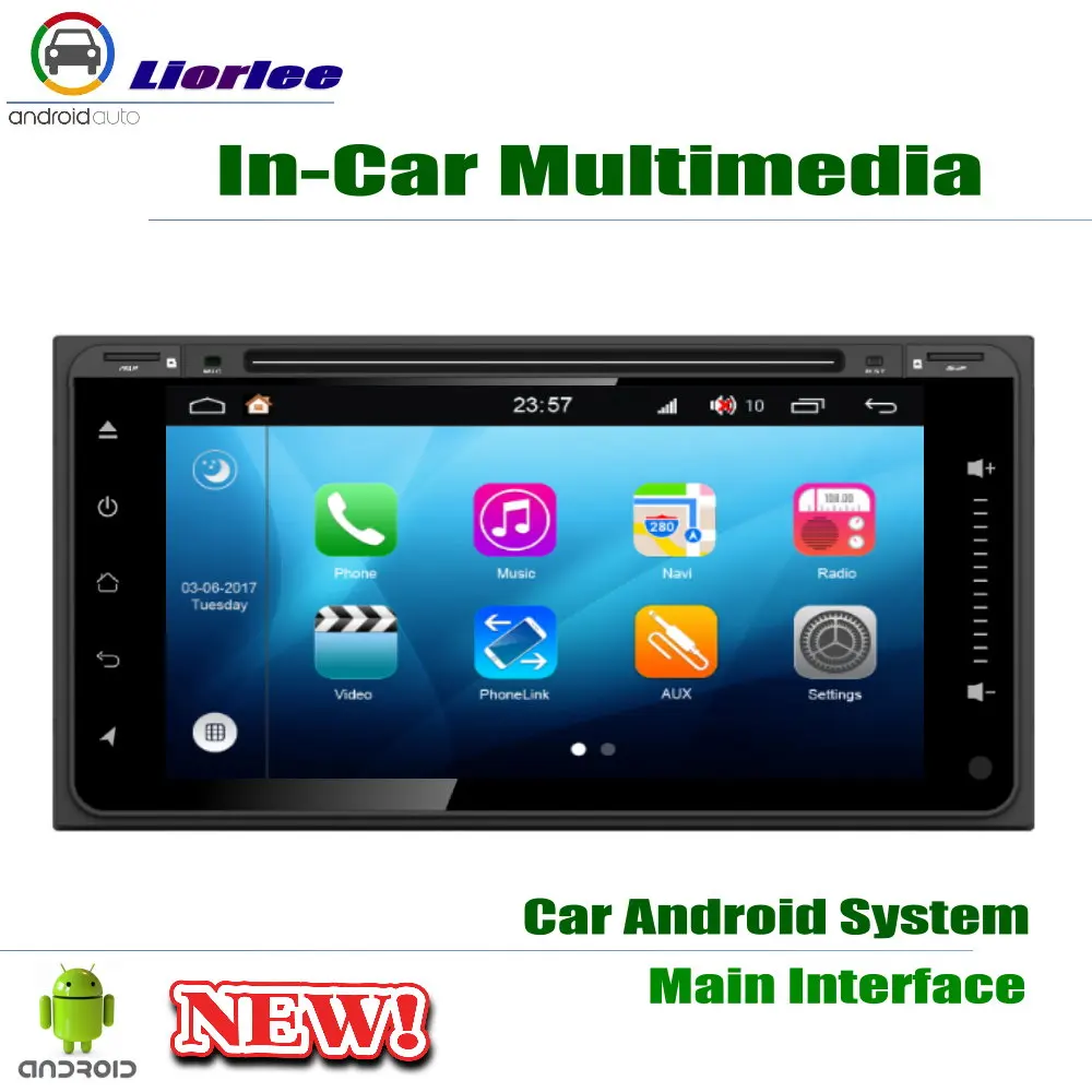 Автомобильный Android плеер для Toyota bB / Scion xB 2000-2005 7 "IPS ЖК-дисплей Экран GPS DVD