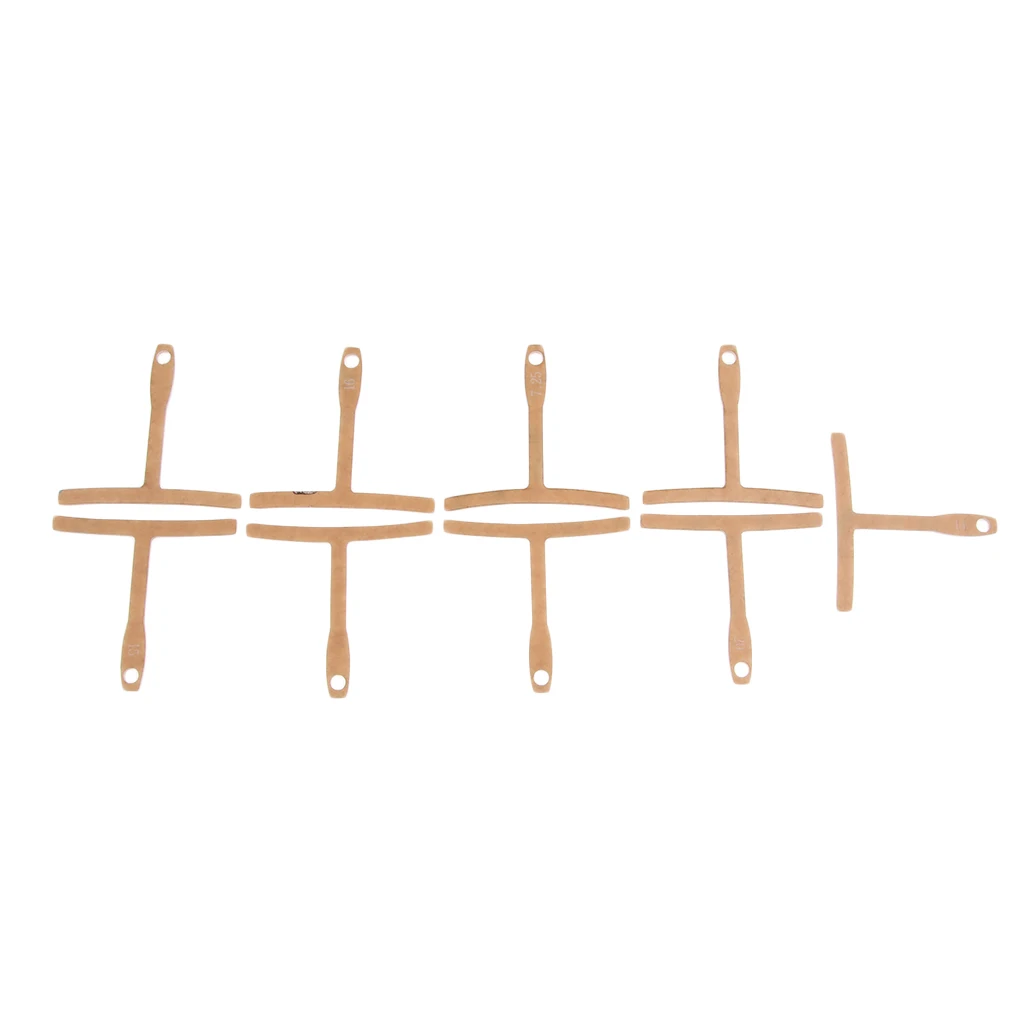 9 штук Т образный радиальный измеритель нижней Струны для гитарных Басовых Струн