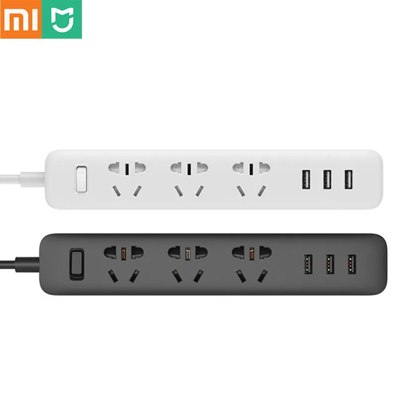Удлинитель Xiaomi mi mijia для домашней электроники 3 USB порта 2 0|Электрические вилки| |