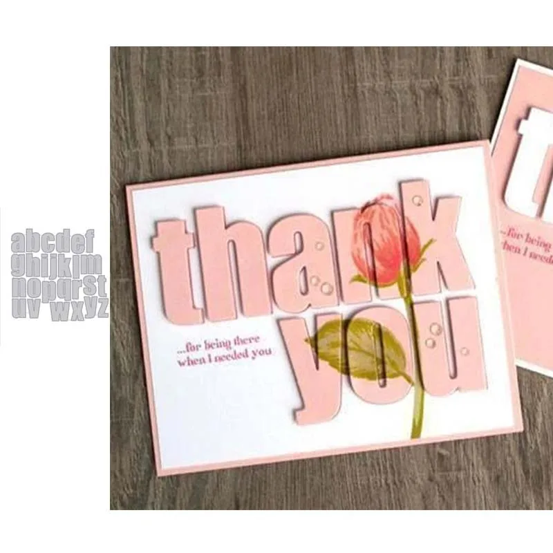 JC Английский алфавит буквы слова металлические штампы для скрапбукинга