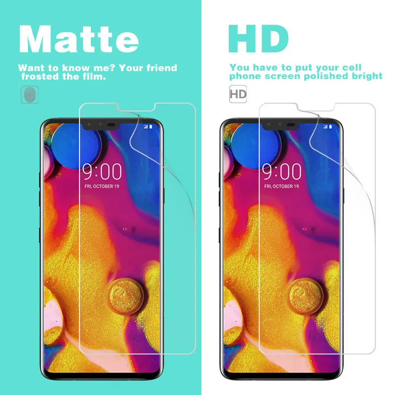 

Прозрачная глянцевая защитная пленка HD для LG V10 V20 V30 V32 V34 V35 V40 Plus ThniQ Vlot матовая защитная пленка для экрана против отпечатков пальцев