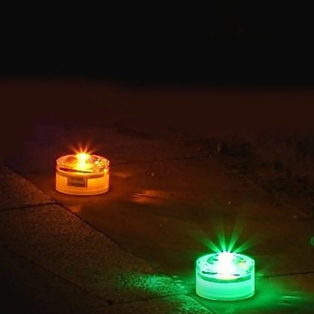 

New LED Solar Underground Light Outdoor Round IP65 Waterproof Garden Small Path Lighting 2V 40mA Decorative Lights Warm White