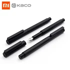 KACO авторучка роскошный набор черный 0,5mm F Перо сталь ручек молочного цвета Простой бизнес ручка пишущие ручки коробка для хранения