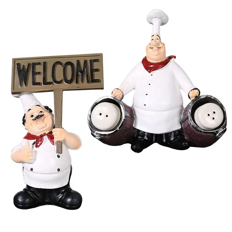 Украшения шеф-повара из смолы для бара дома кафе магазина 2 шт. | Дом и сад