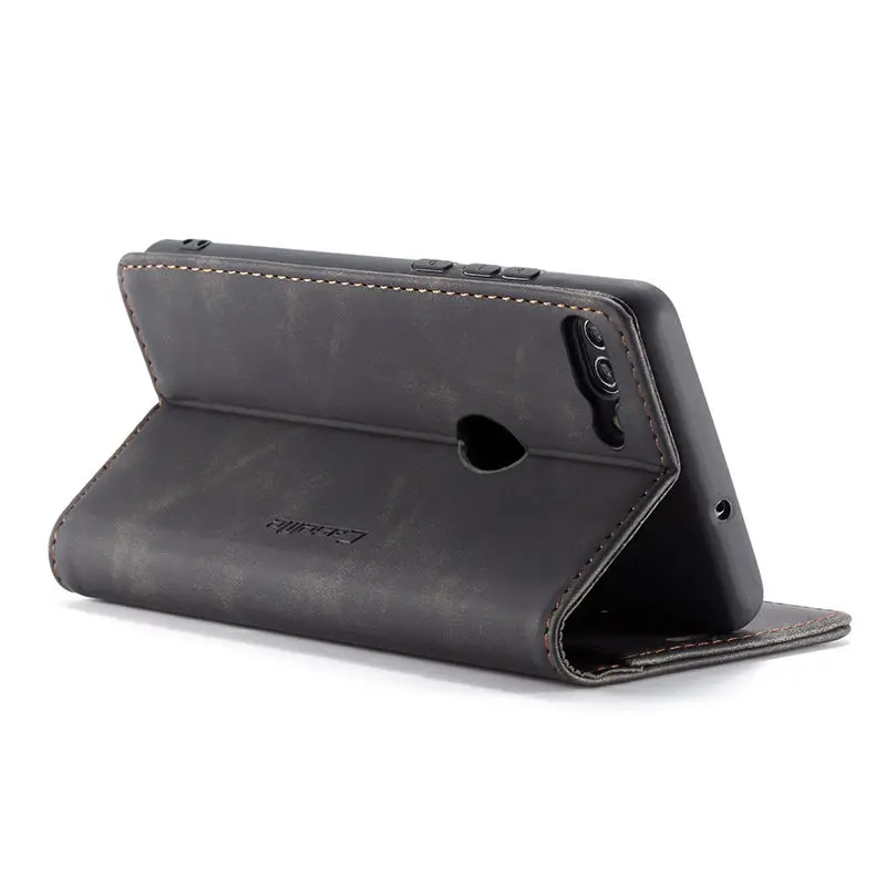 Flip Book Case For Huawei P smart Luxury Matte Leather Wallet Phone Cover For Huawei Honor 9 Lite Case Huawei P smart Cover Capa