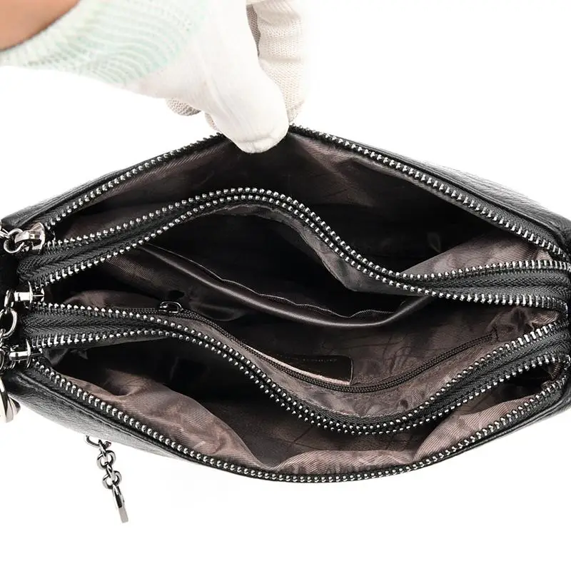 

Soft Leather Underarm Square Bags Women Shoulder Handbags Vintage Designer Messenger Bag Female Lightweight Crossbody Bags Sac