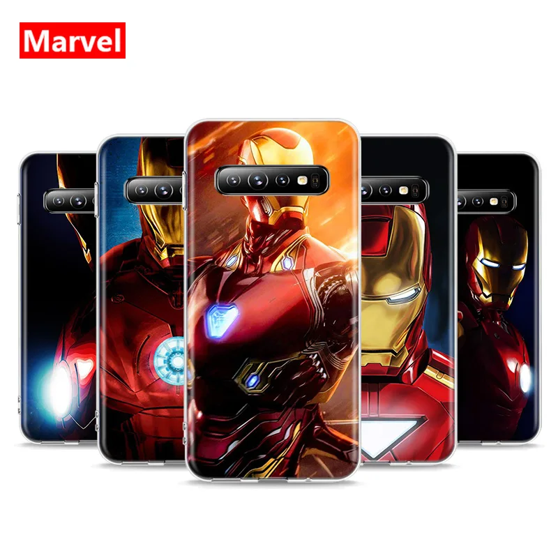 

Marvel Super Hero Avengers Iron Man For Samsung Galaxy S21 S20 FE Ultra S10 Lite 5G S10E S9 S8 Plus S7 S6 Edge Soft Phone Case