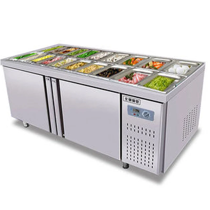 

Шкаф для хранения свежего воздуха, коммерческий холодильник с двойной температурой, Холодильный Рабочий стол а-ля карт, Морозильный шкаф