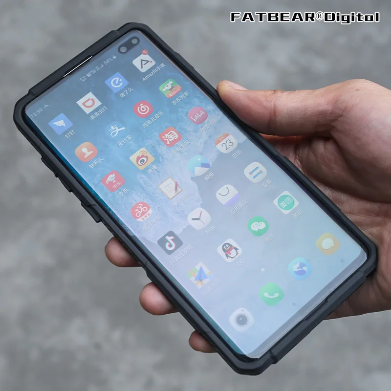 

[for SAMSUNG Galaxy S10 S10+ S10 Plus Pro] FATBEAR Tactical Military Grad Rugged Shockproof Armor Buffer Case Soft Cover