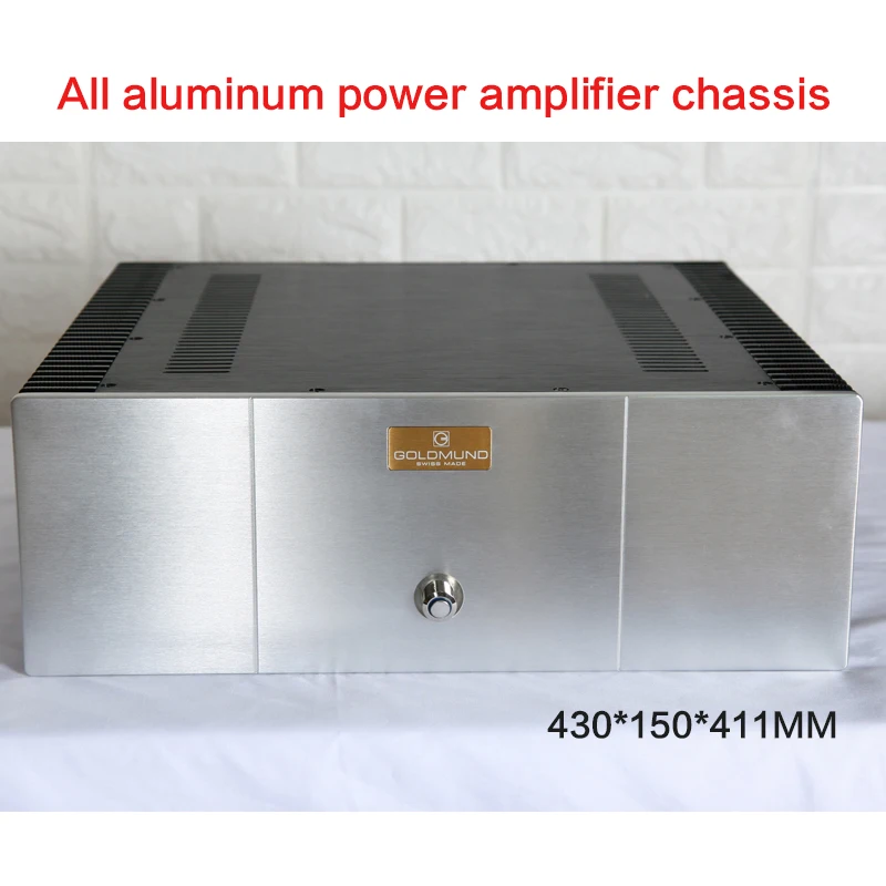 

Полностью алюминиевый корпус усилителя мощности 430*150*411 мм, чехол 4315 класса А, корпус усилителя мощности с радиатором