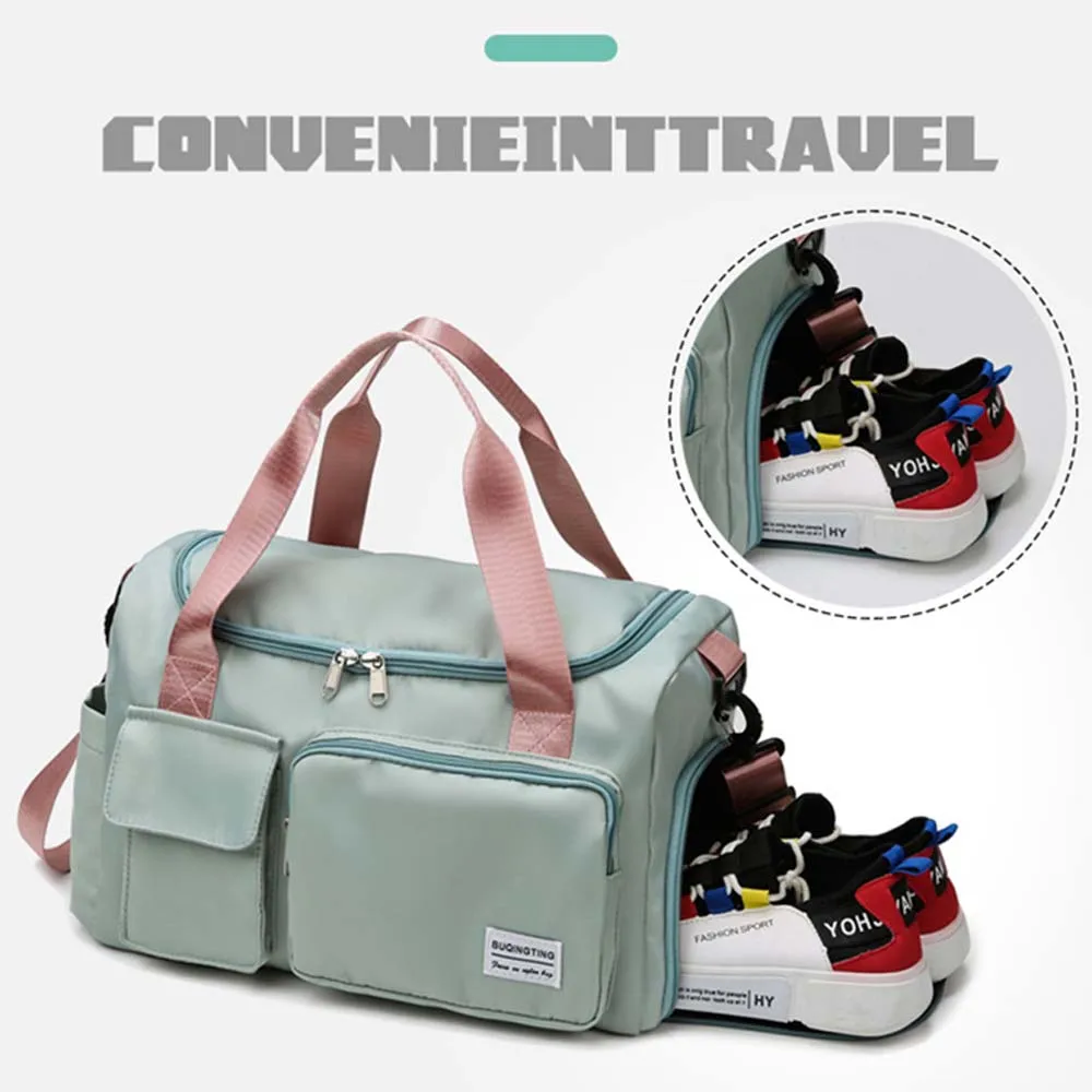 

Fitness Swimming Yoga Bag Dry And Wet Separation Female Nylon Waterproof Travel Duffel Bag Large Capacity