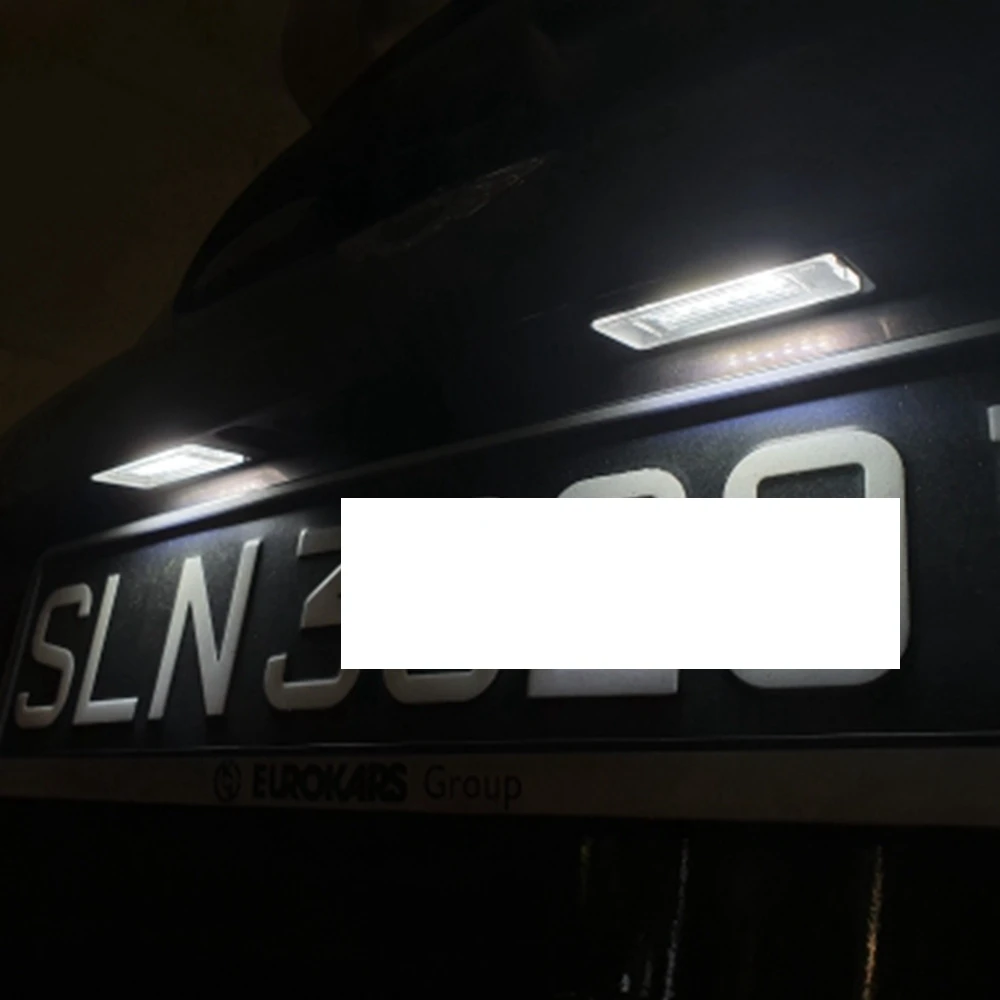 

2Pcs No Error 18LED Number License Plate Light Lamps For BMW Mini Cooper R56 R57 R58 R59 2006-2012 Bright White CanBus