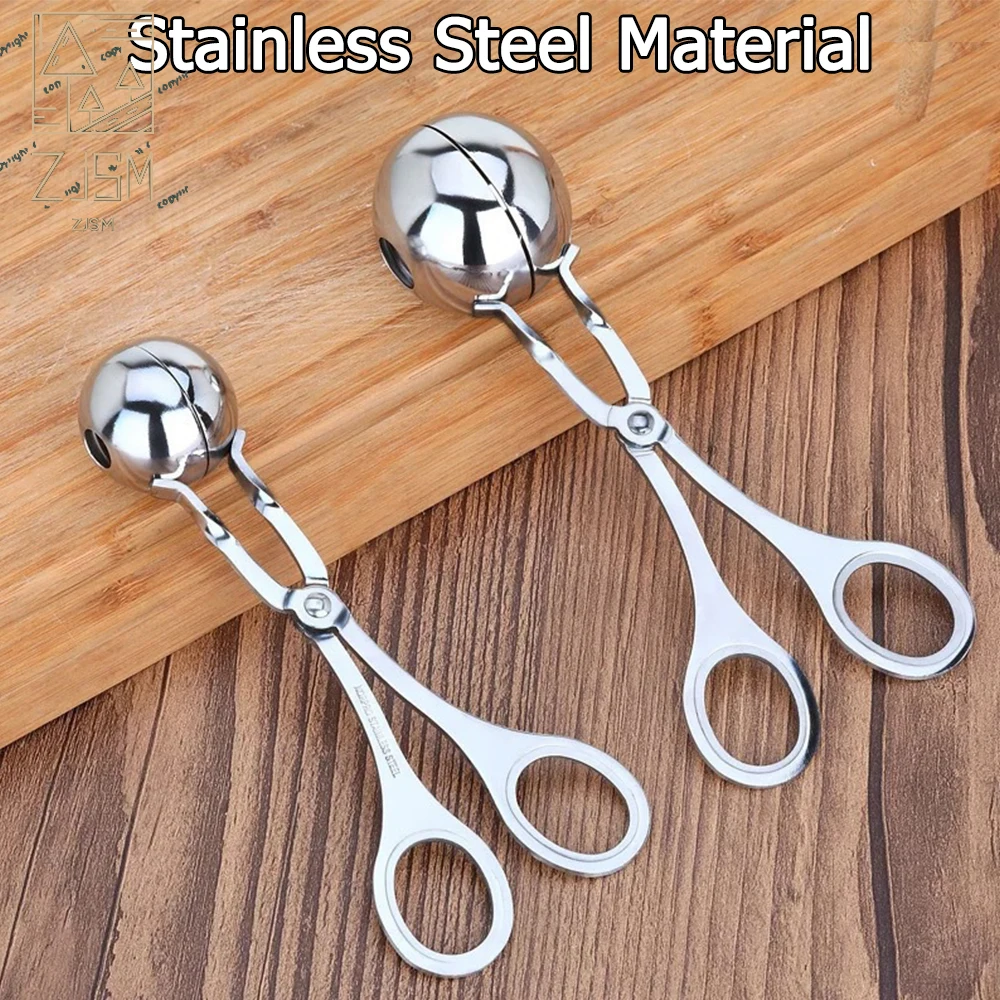 

Kitchen Convenient Meatball Maker Stainless Steel Non Stick Practical Meat Baller Meatball Mold Tools Kitchen Gadgets Cuisine