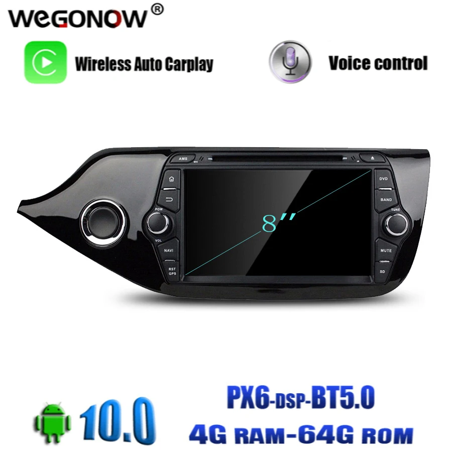 DSP IPS 8 ядер 64 Гб ПЗУ TDA7851 Android 10 0 для kia CEED 2013 2014 2015 Bluetooth 5 Wifi GPS Glonass карта