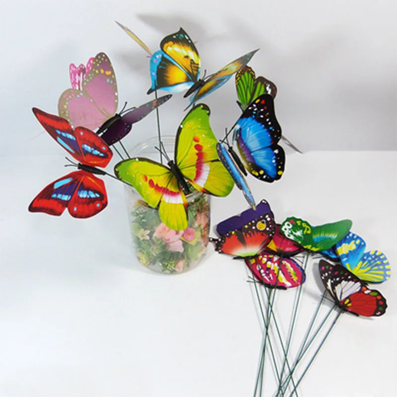 

A Bunch Of Butterflies Garden Yard Planter Colorful Whimsical Butterfly Stakes Decoration home decore home accessories
