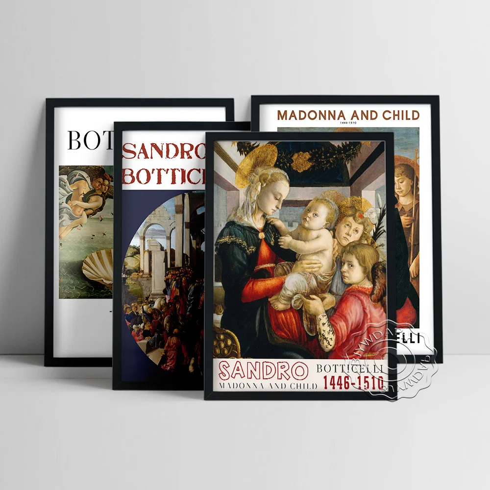 Классическая мифология Sandro Botticelli искусство стен в стиле ретро эпохи