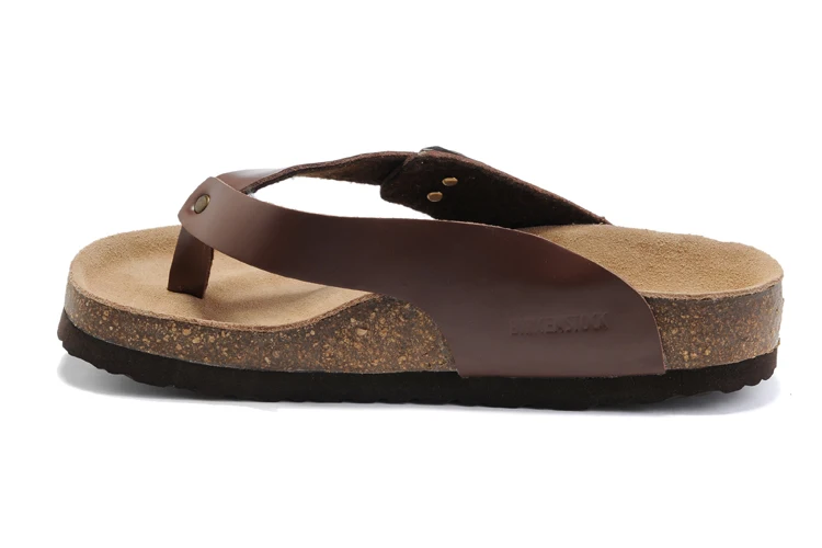 Мужские Пляжные шлепанцы Birkenstock летние слиперы 808 Arizona кожаные сандалии унисекс