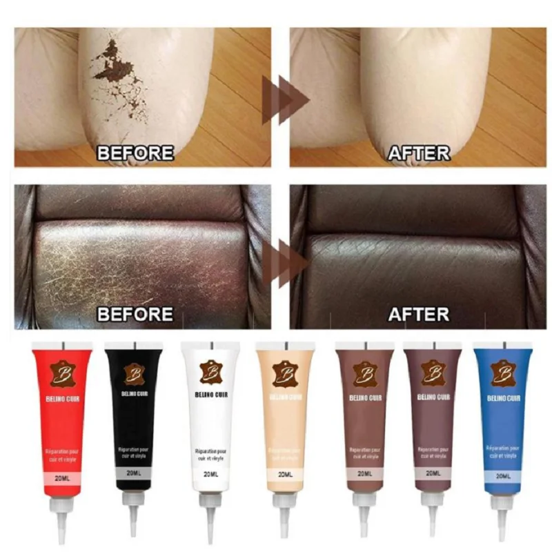 Гель для ремонта кожи автомобиля крем-паста восстановления на автомобильном