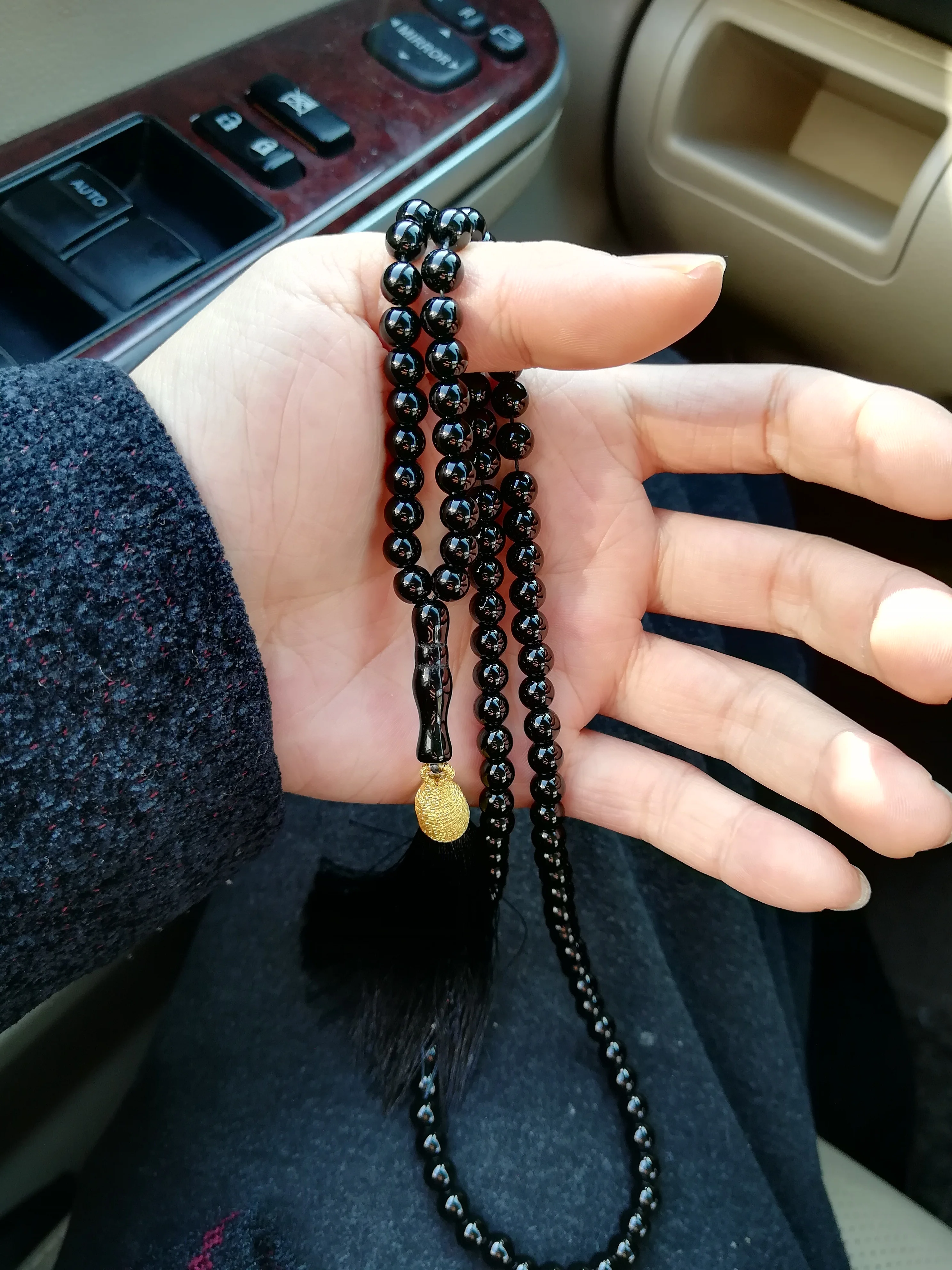 Натуральный черный агат планшетофон для телефона искусственная кожа подвеска