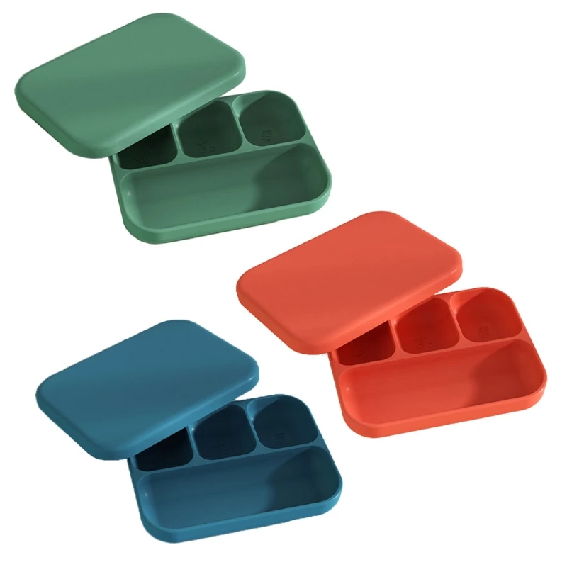 

Baby Non-slip Dinner Plate Waterproof Dish BPA-Free Baby Bowl Silicone Food Feeding Tableware