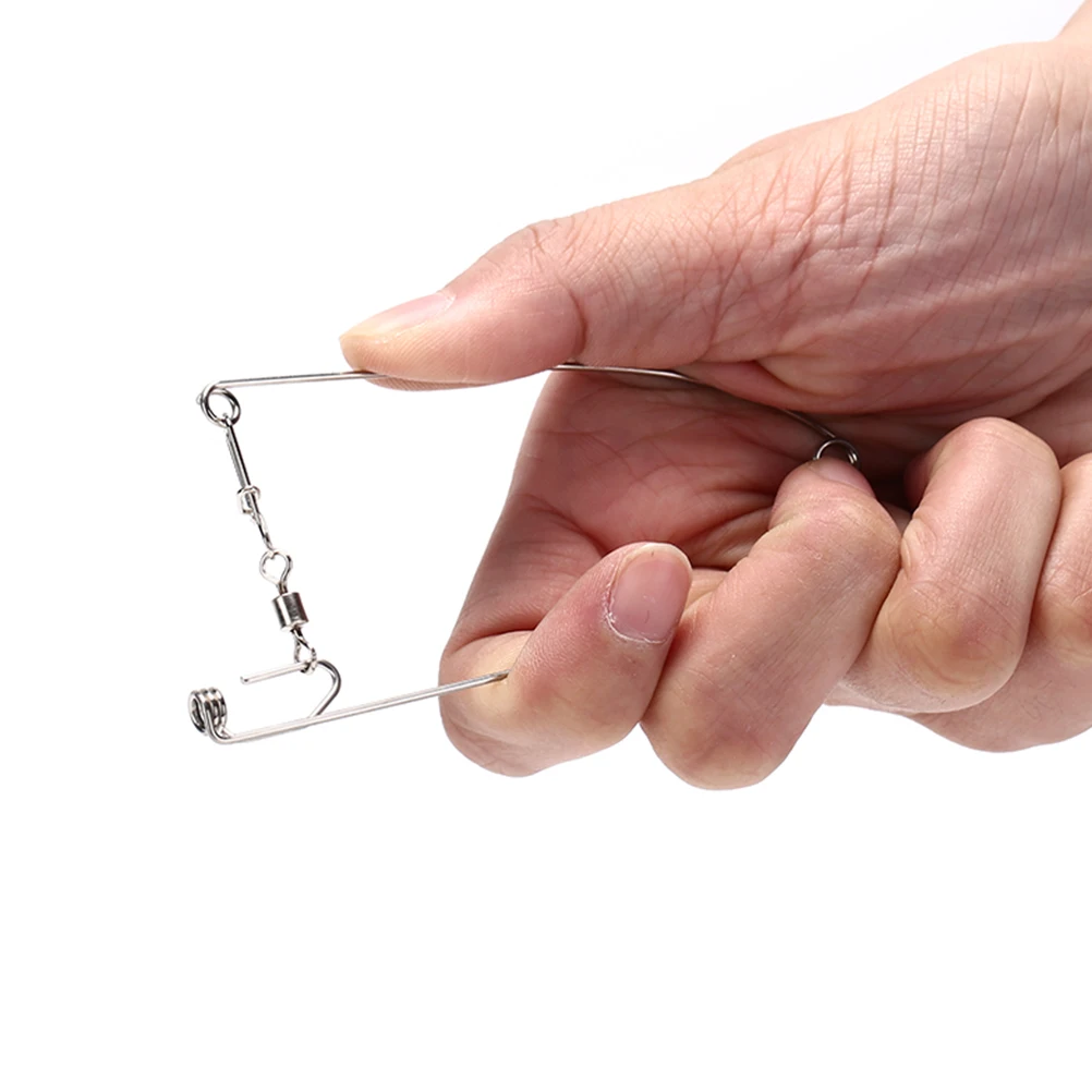 

1Pc Stainless Steel Automatic Fishing Hook At Top Speed God Hook A Hook A Lazy Person All The Waters Of The Fish Hook