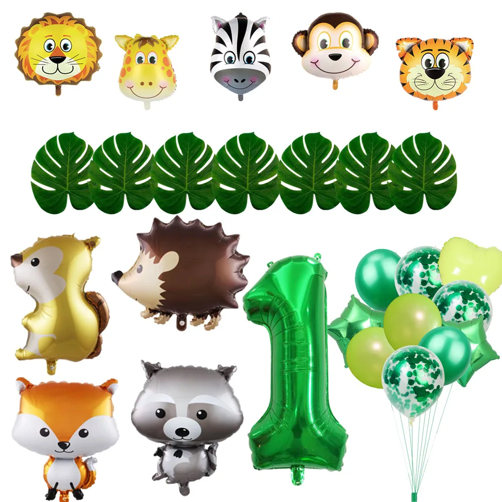 

Animal Ballons Birthday Jungle Party Safari Party Jungle Theme Party Baloon Birthday Party Decorations Kids Birthday Balloons