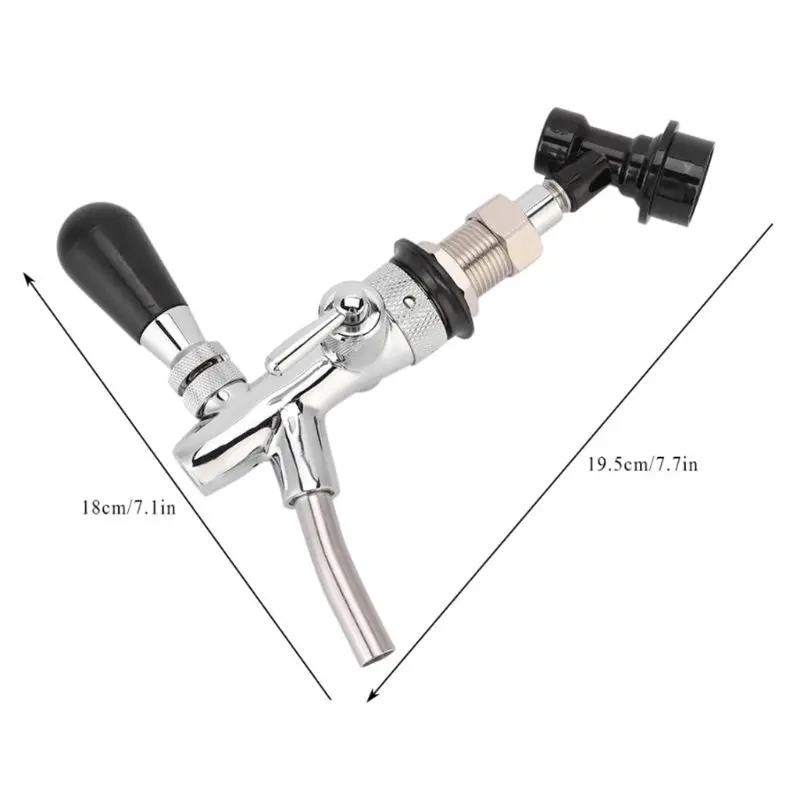 

Adjustable Beer Tap Faucet Keg Beer Homebrewing Tap with Ball Lock Liquid